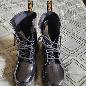 Doc Martens Black Patent Leather Combat Boots